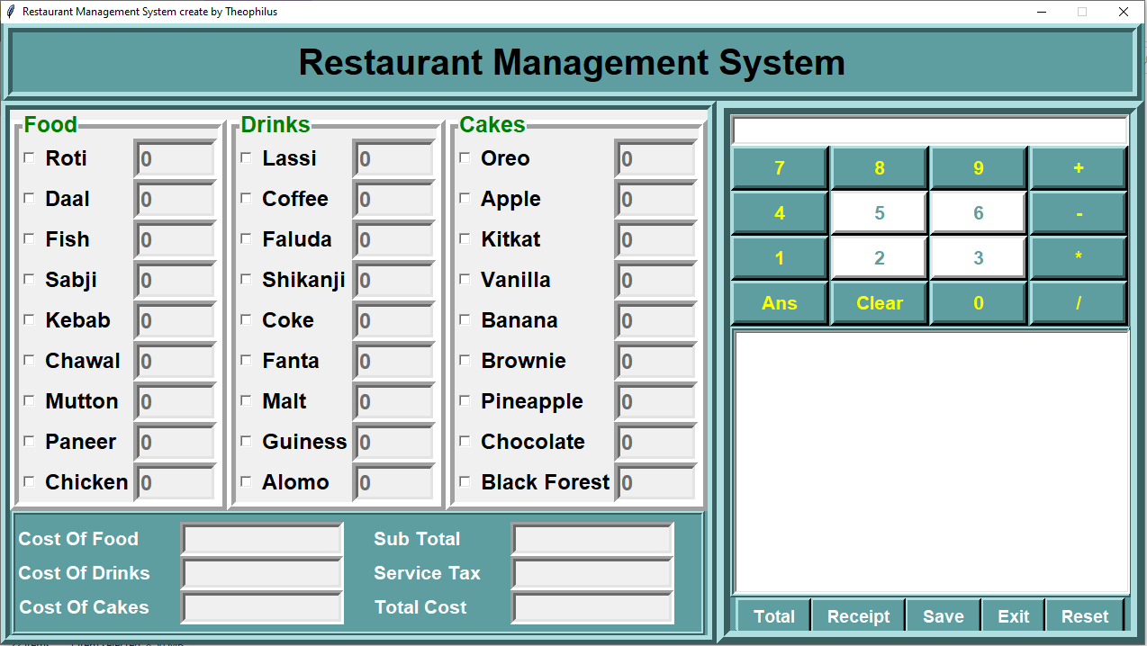 Restaurant Management Software