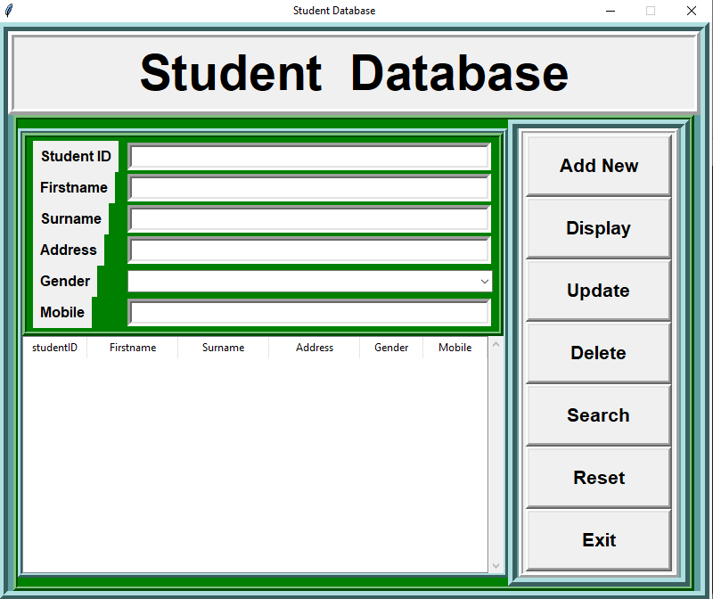 Student Database
